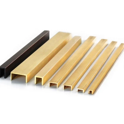 Латунный П-профиль (швеллер) Л63 10х6 мм